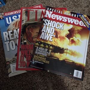 Vintage Newsweek Magazine - Shock and Awe Cover ( Iraq & Baghdad)